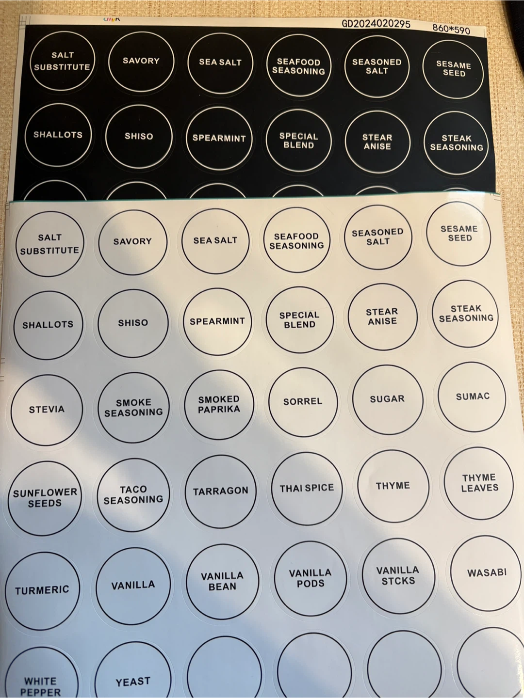Spice Jar Labels Stickers - photo 2