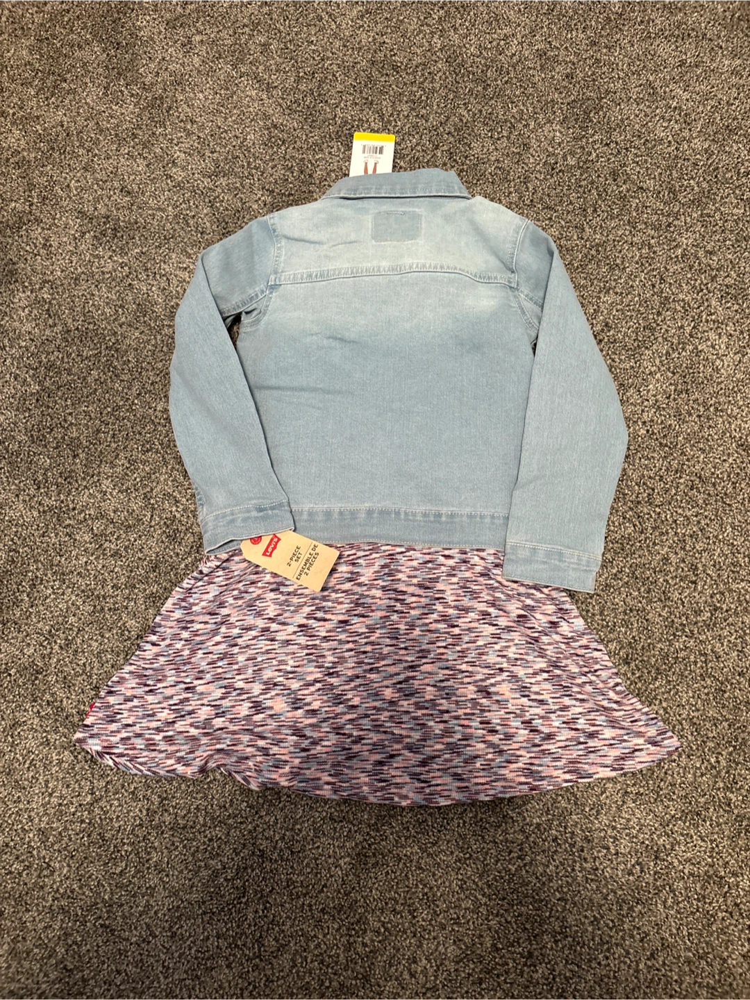 Levi's Girls' Dress + Denim Jacket Set Size 6/6X - photo 2