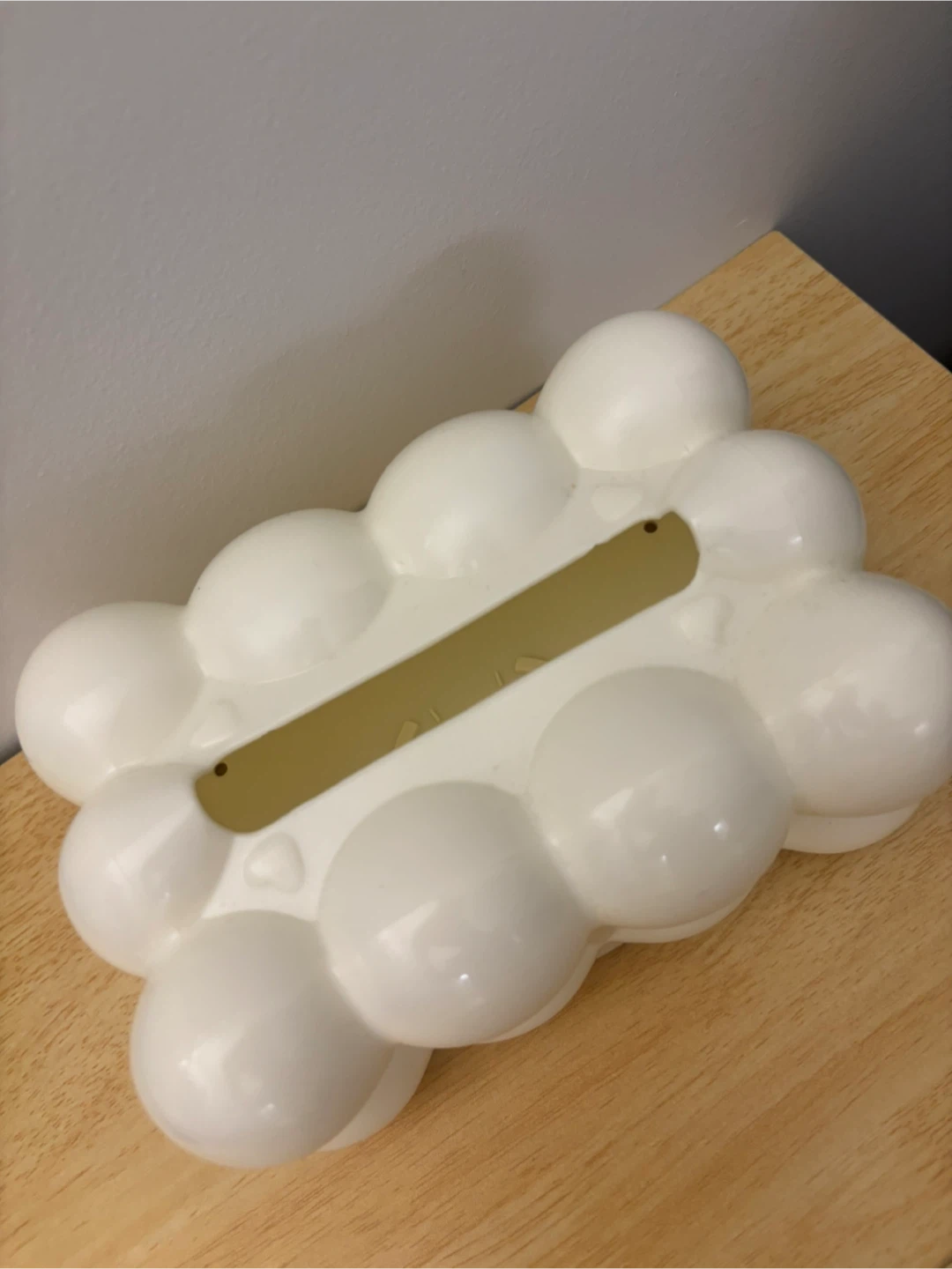 White Bubble Tissue Box Cover - photo 2