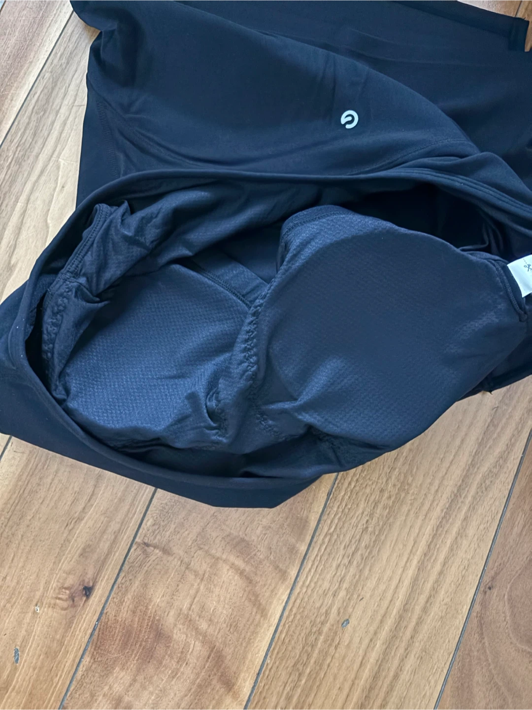 Black Fitted Tank Top with Built-in Bra - photo 5