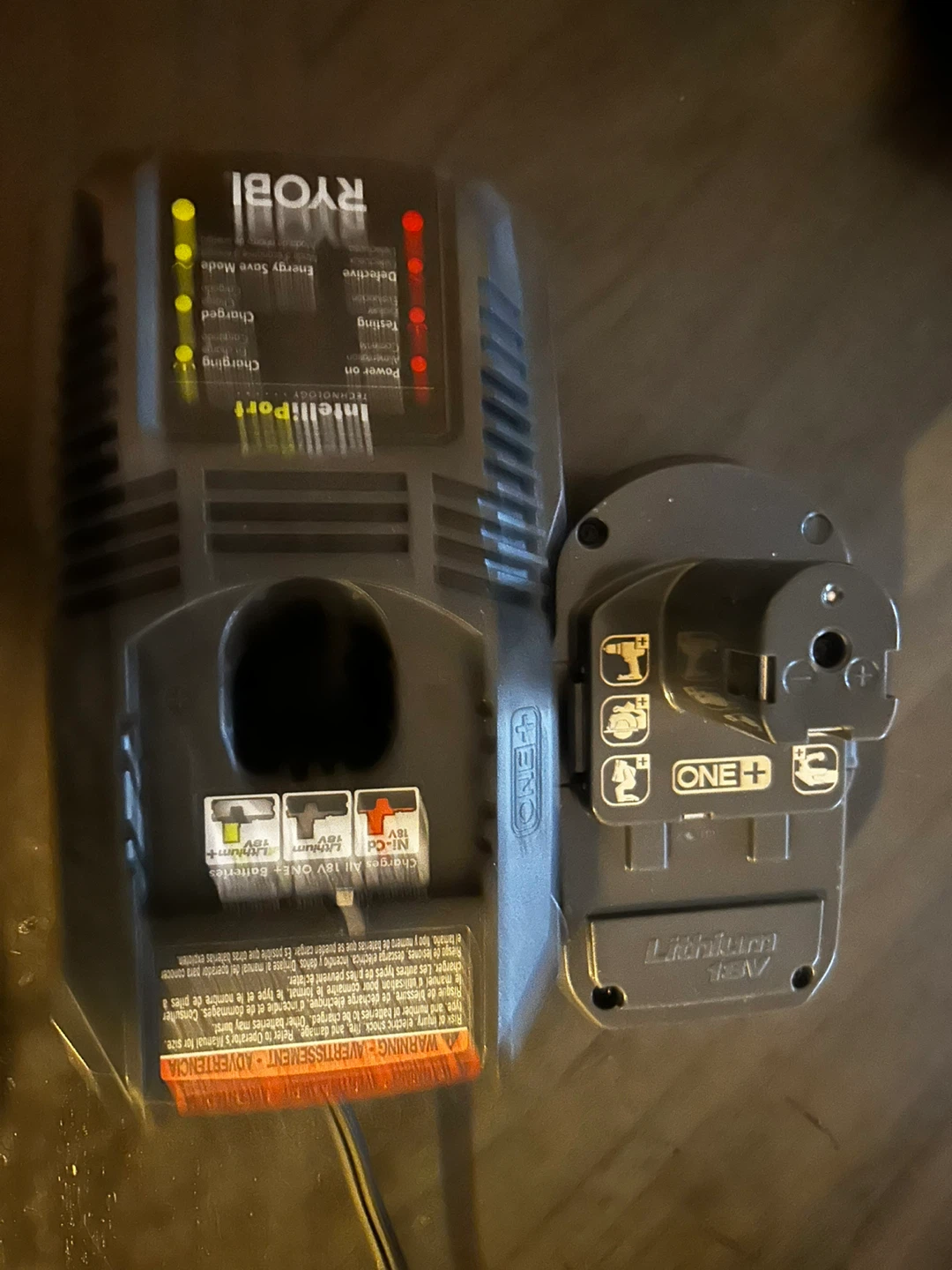 Ryobi P102 18V ONE+ Battery Charger - photo 2