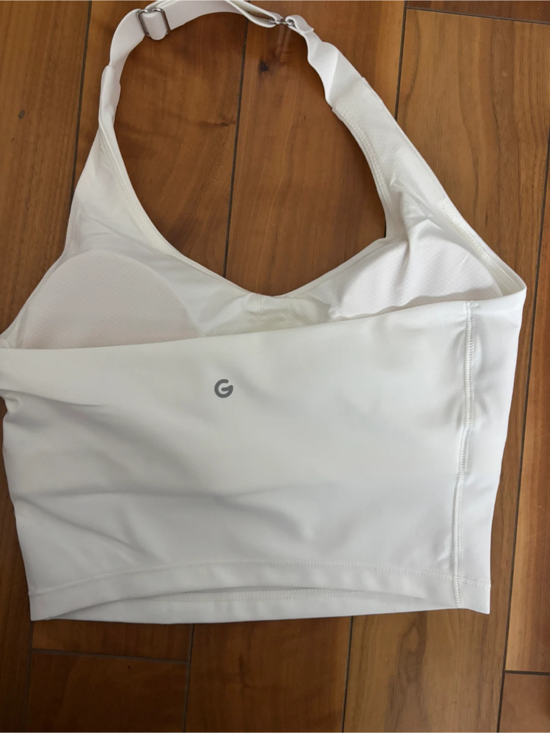 S White Halter Neck Sports Bra - photo 3