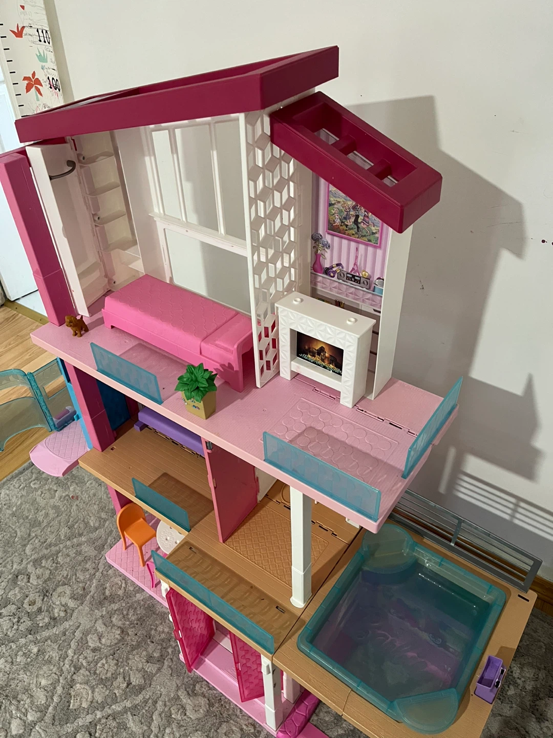 Barbie Dreamhouse Dollhouse with Furniture and Toys - photo 3