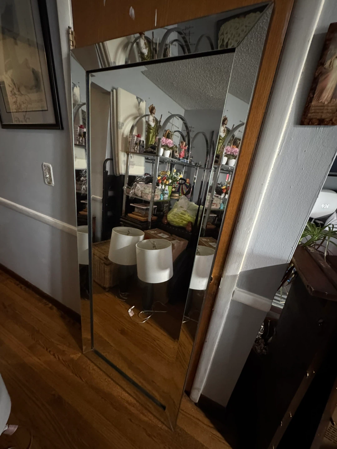Full Length Mirror with Wood Frame - photo 2