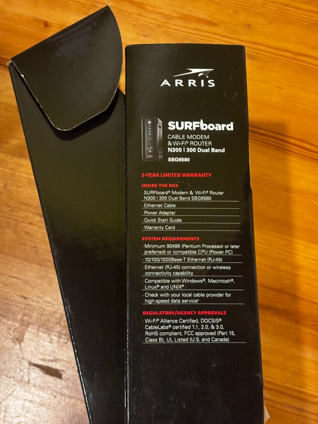 ARRIS SURFboard Cable Modem & Wi-Fi Router N300 SBG6580 - photo 5