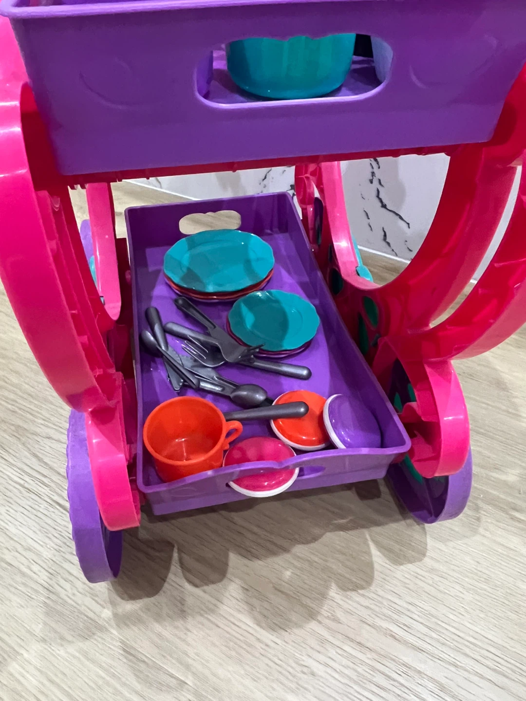 Kids Play Tea Cart with Accessories - photo 3