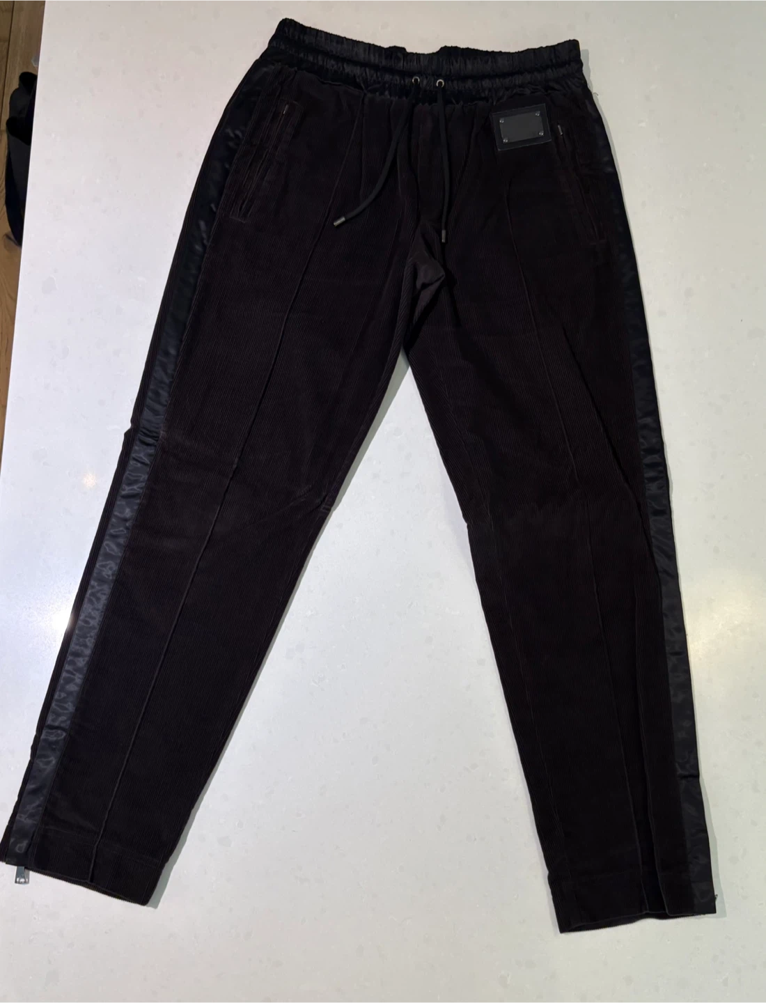 Dolce & Gabbana Brown Corduroy Track Pants - Men's S/M