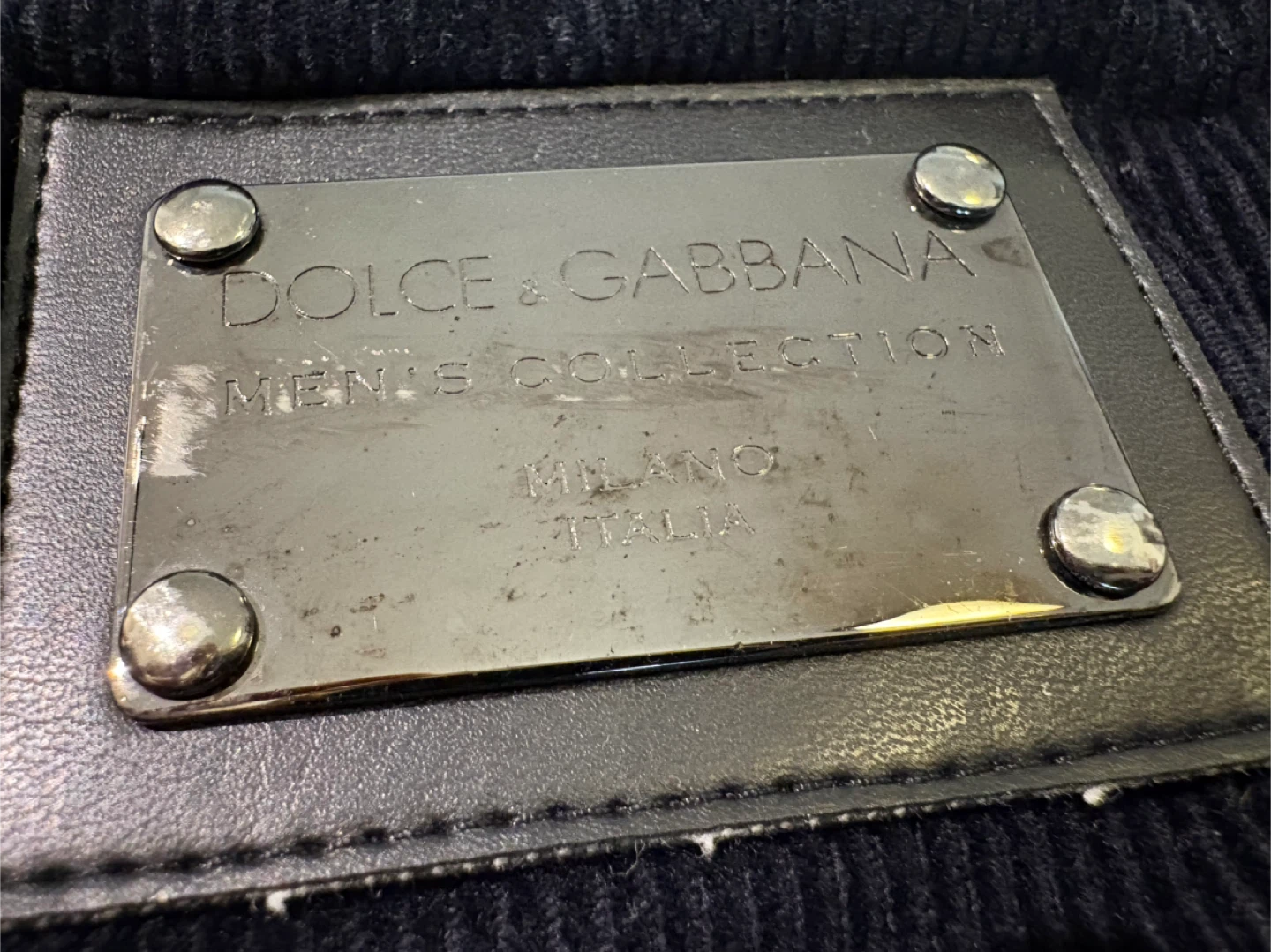 Dolce & Gabbana Navy Corduroy Track Pants - Men's Joggers S - photo 3