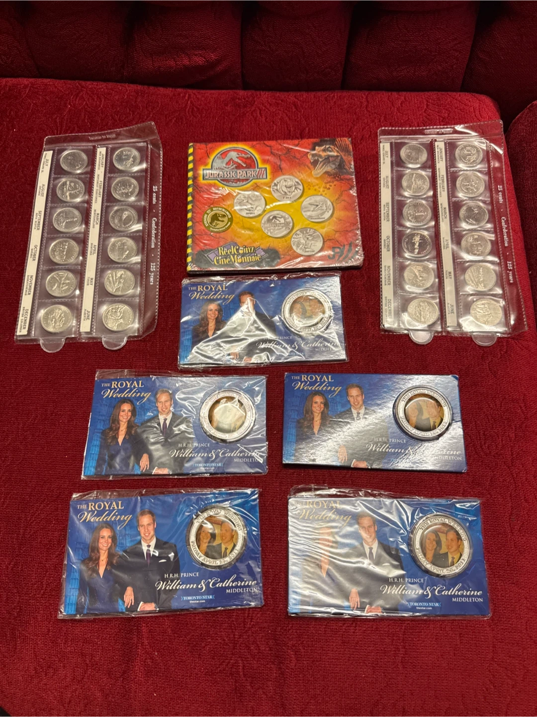 Royal Wedding Commemorative Coin Collection & Jurassic Park