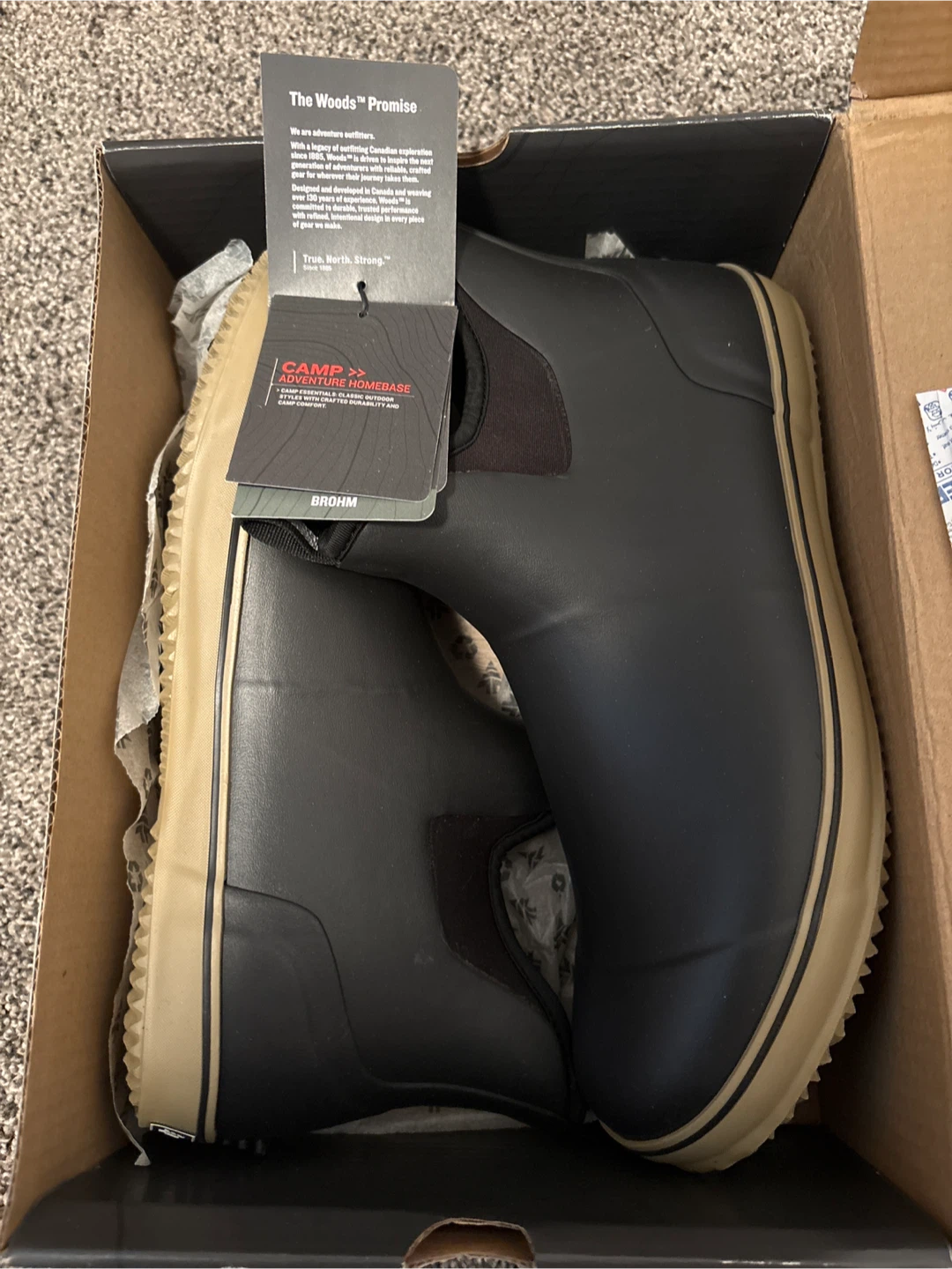 New BROHM Woods Waterproof Rubber Boots - Anthracite