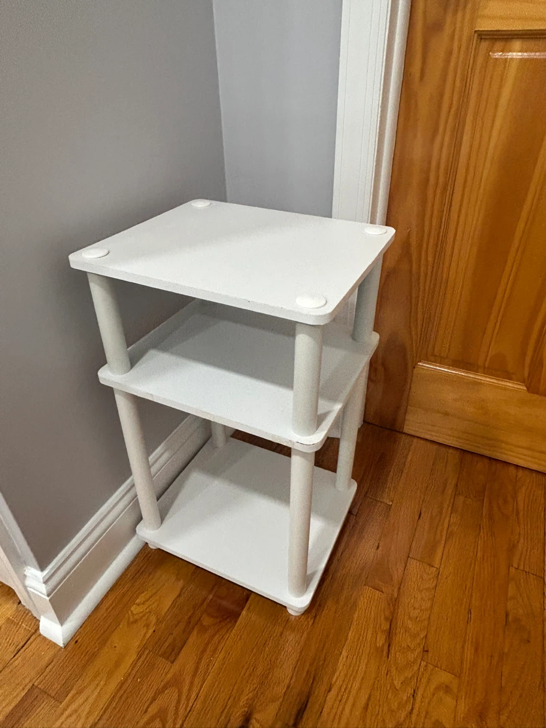 White 3-Tier Storage Shelf Stand