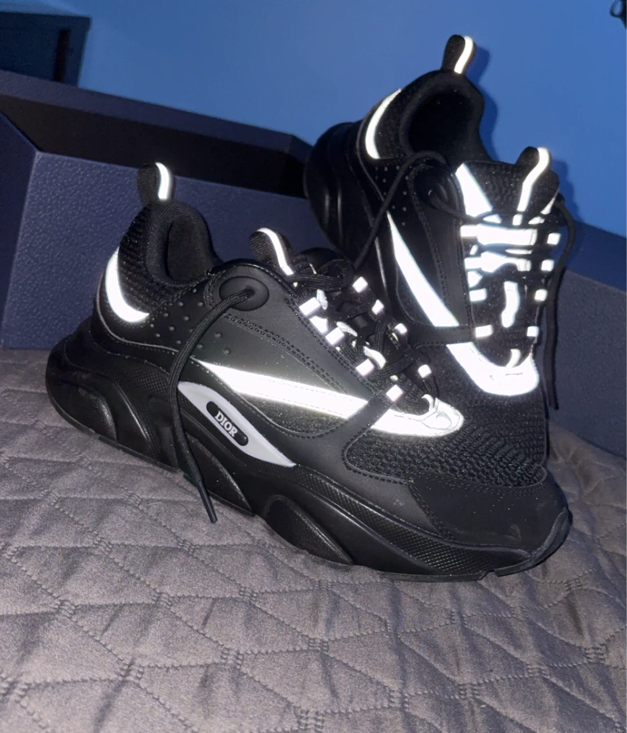 Dior B22 Sneakers Black *REFLECTIVE - photo 2