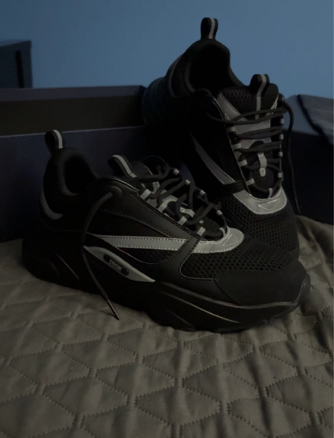 Dior B22 Sneakers Black *REFLECTIVE