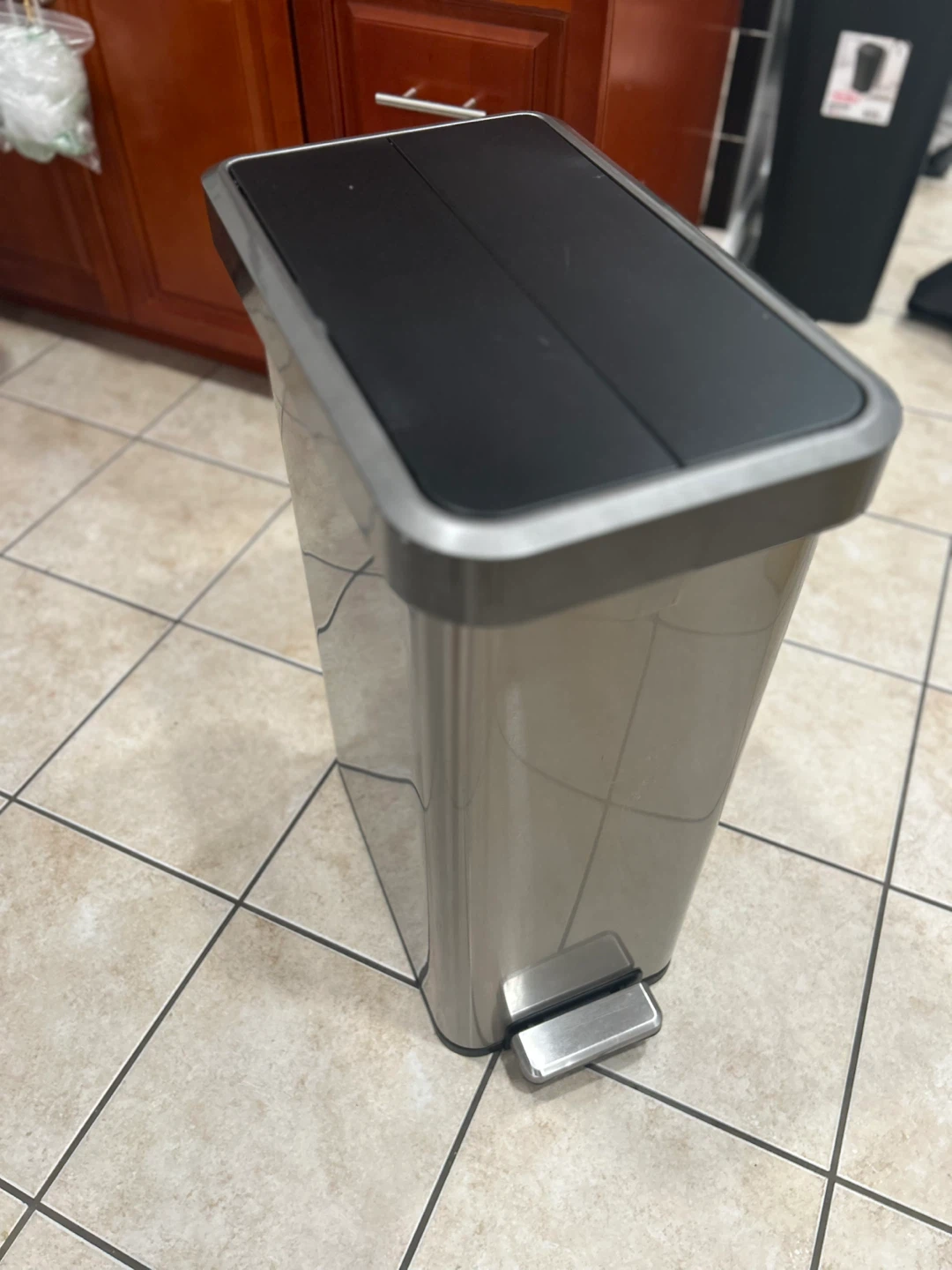 Stainless Steel Step Trash Can