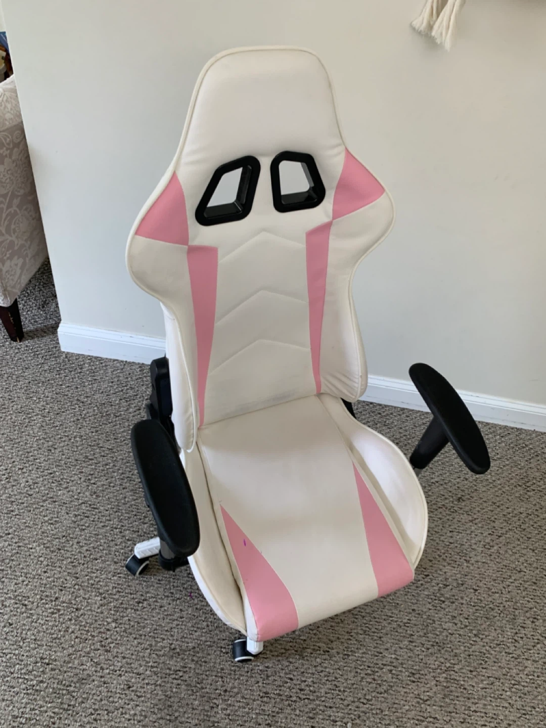 Gaming Chair - White and Pink - Furniture - photo 3