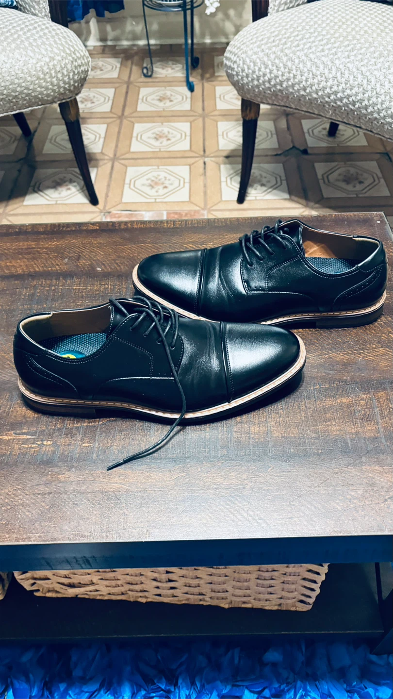Nunn Bush Black Cap Toe Oxford Shoes Men's Size 11.5 - photo 2