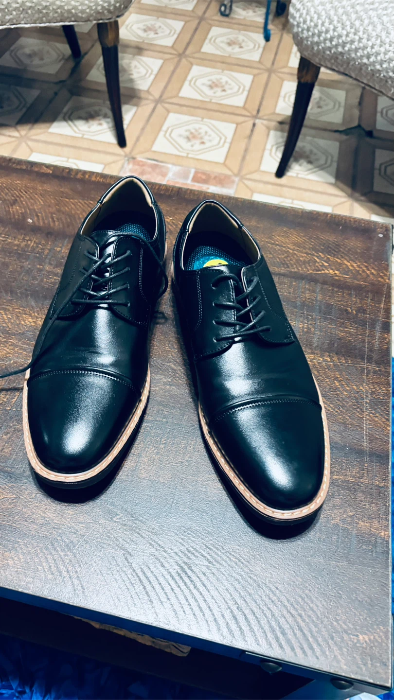 Nunn Bush Black Cap Toe Oxford Shoes Men's Size 11.5