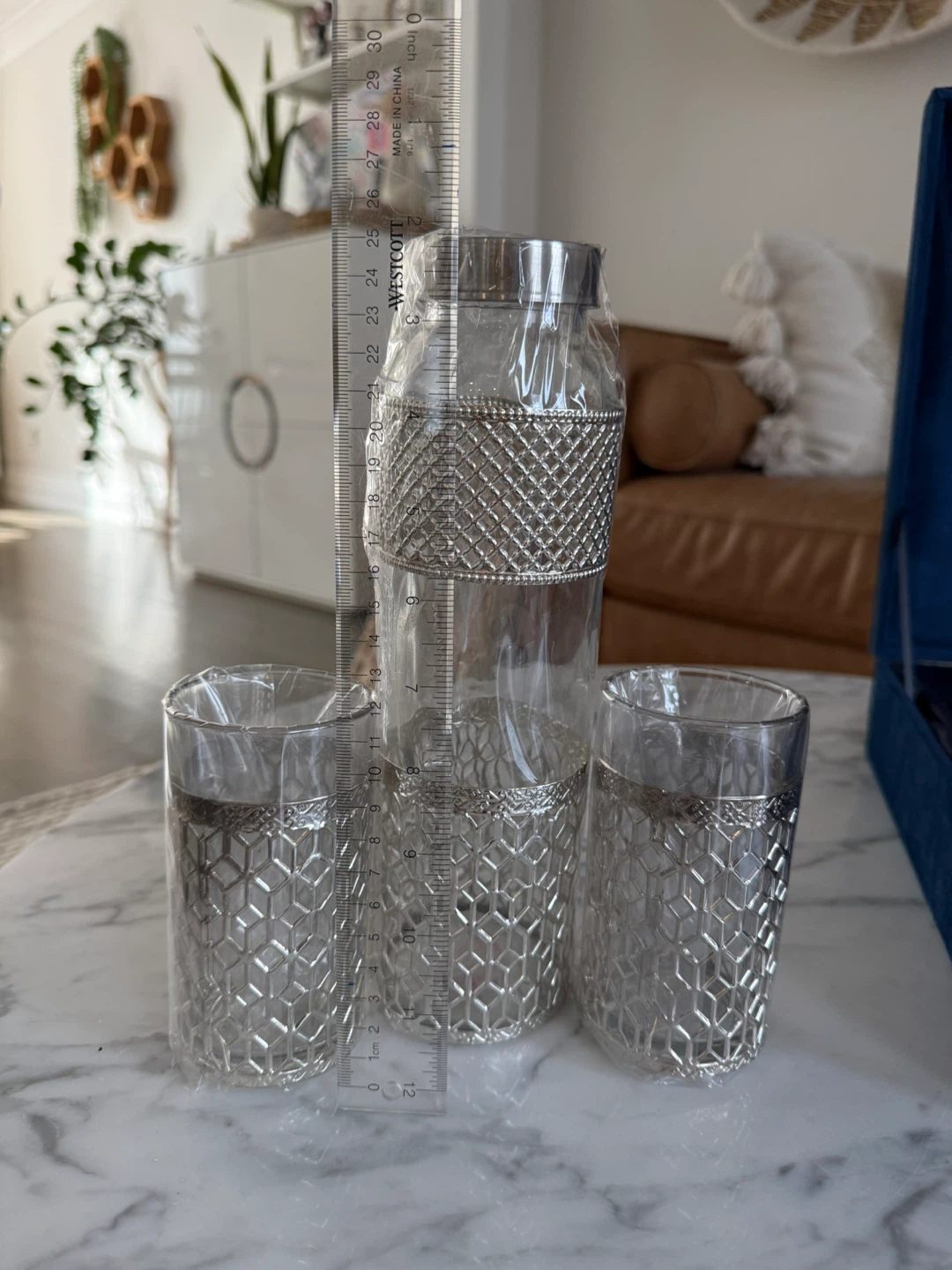Water Carafe and Glasses Set - photo 4