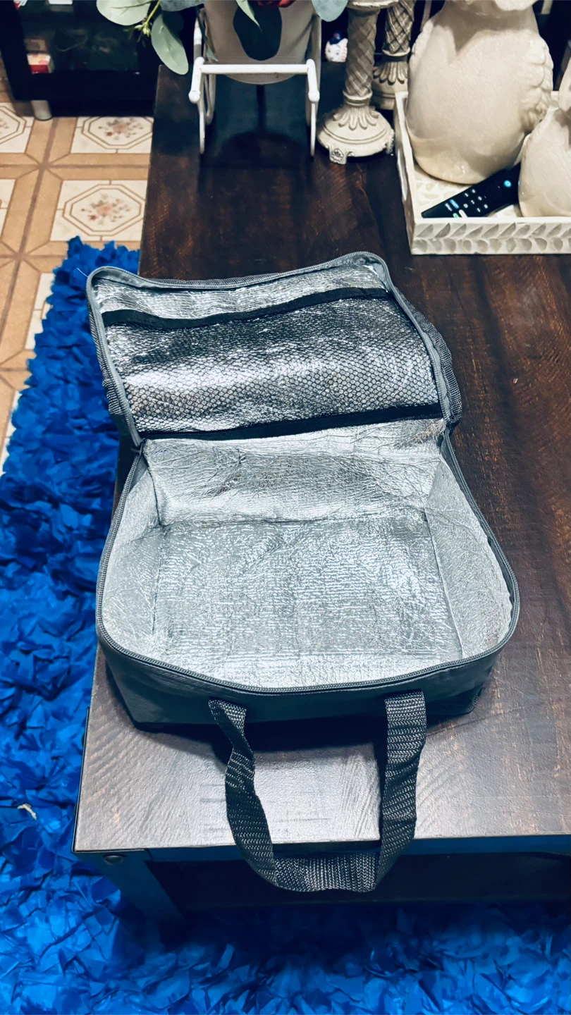 Gray Insulated Lunch Bag Tote - photo 2
