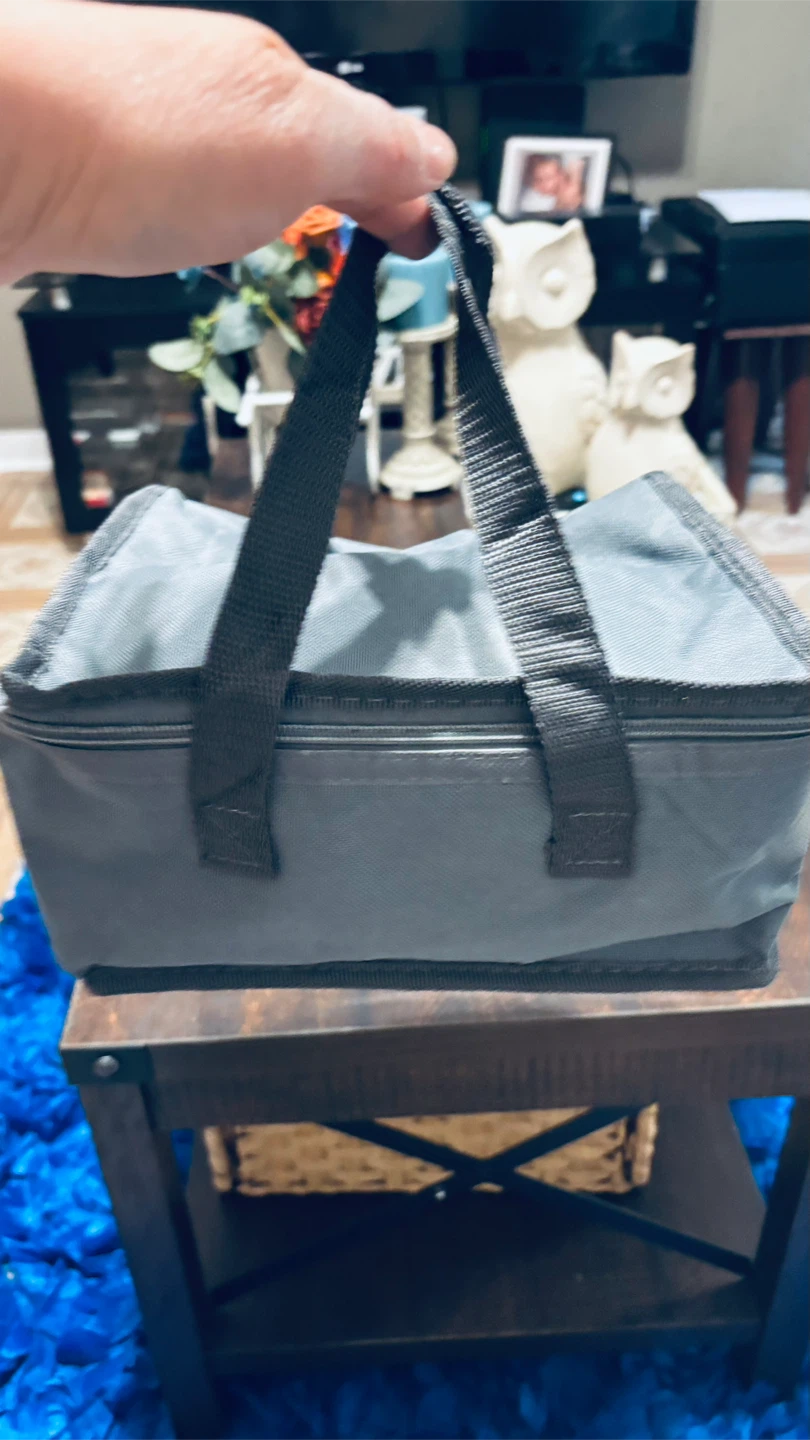 Gray Insulated Lunch Bag Tote - photo 3