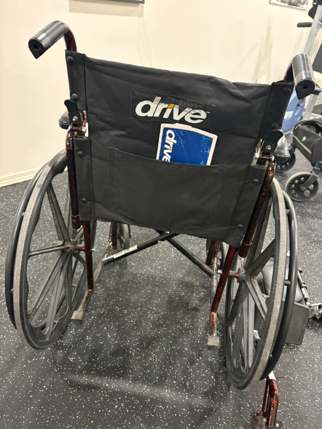 Rebel Lightweight Wheelchair with Swing-Away Footrest, Red - photo 4