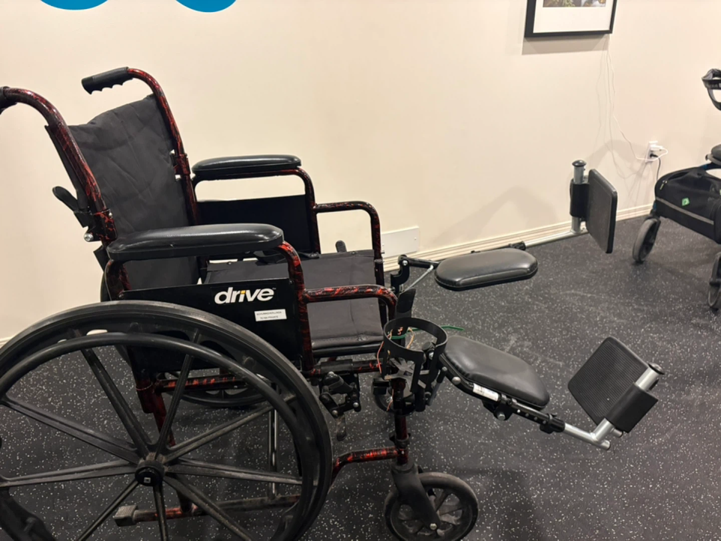 Rebel Lightweight Wheelchair with Swing-Away Footrest, Red - photo 5