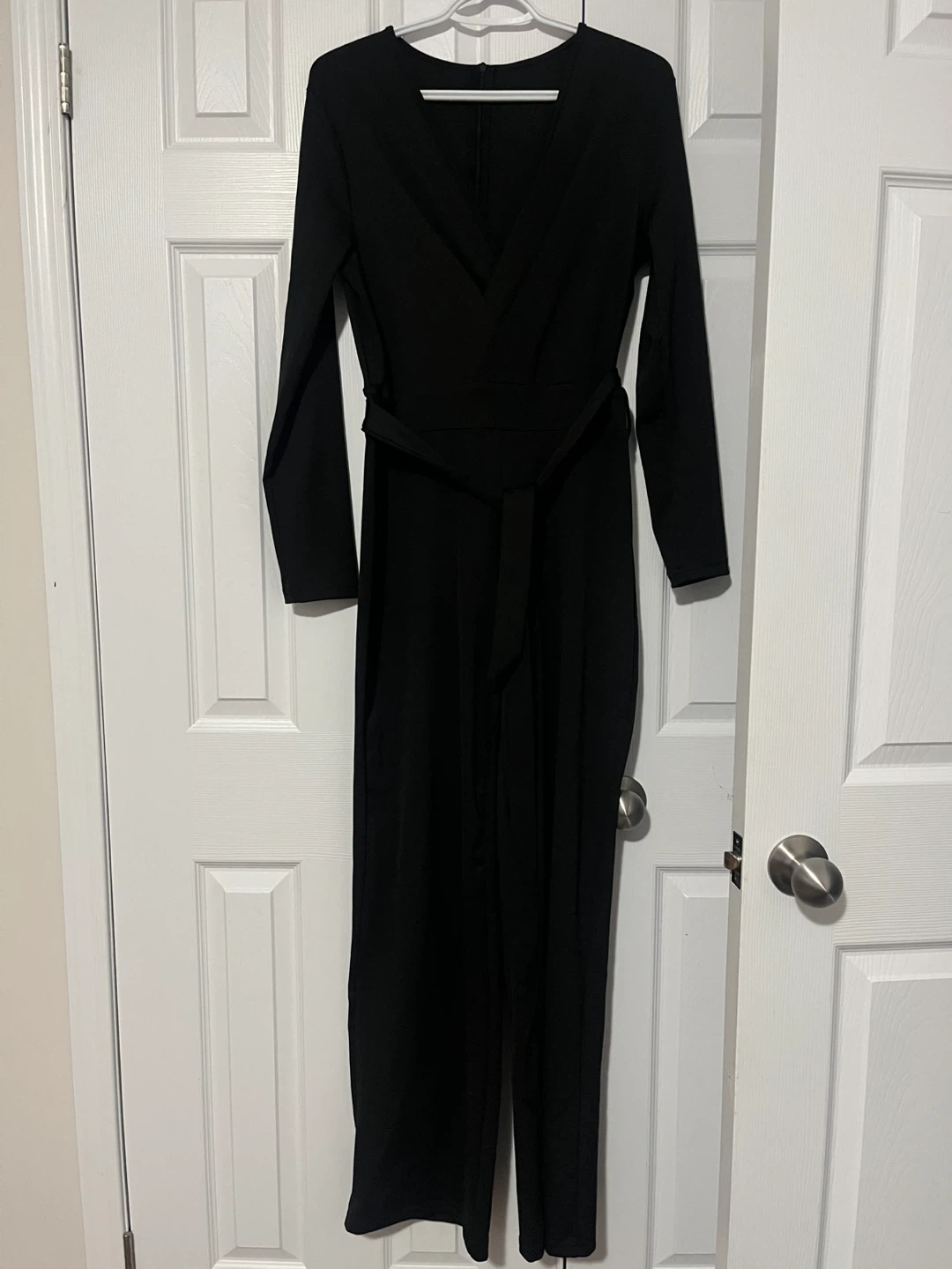 Large Black Jumpsuit with Belt