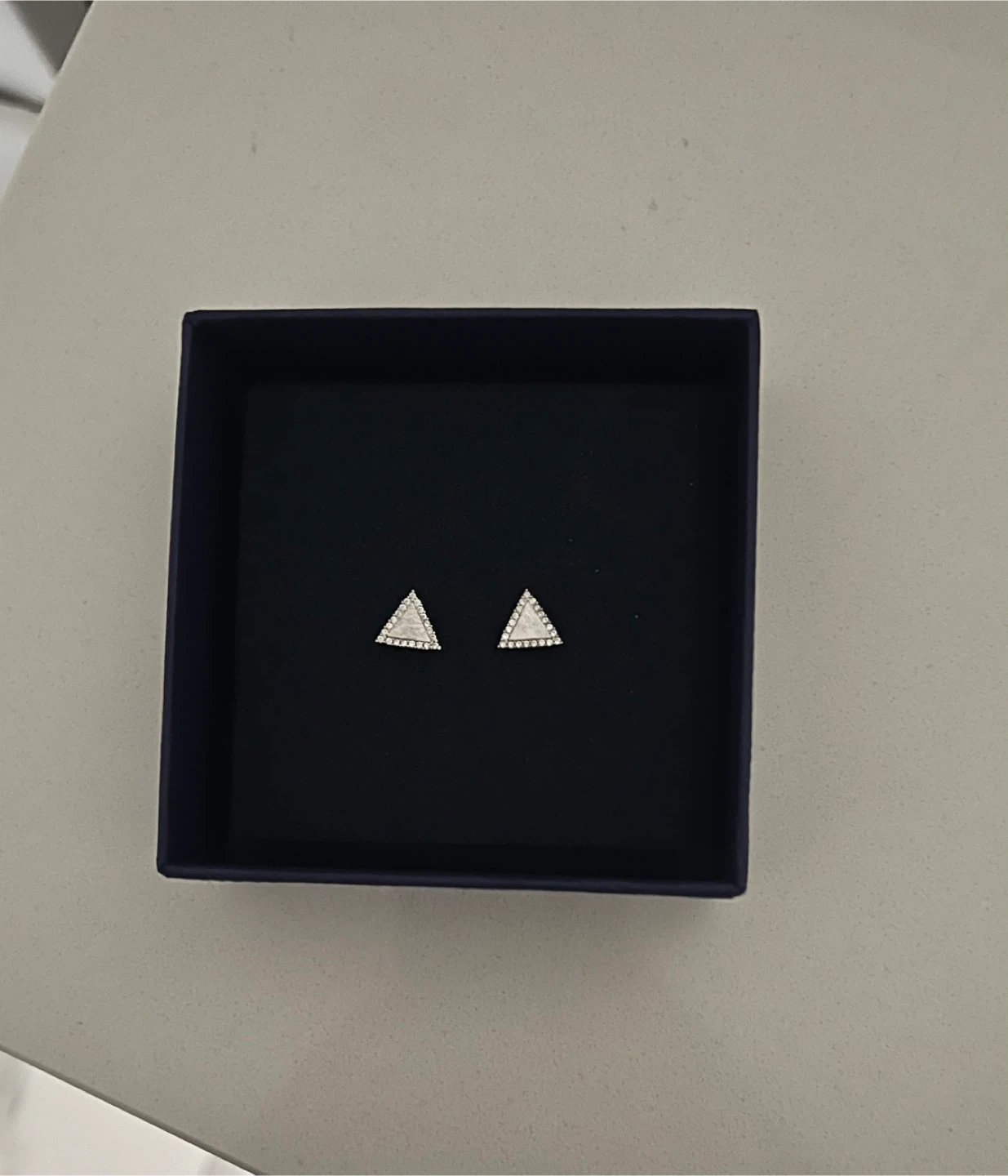 Triangle Stud Earrings - photo 3