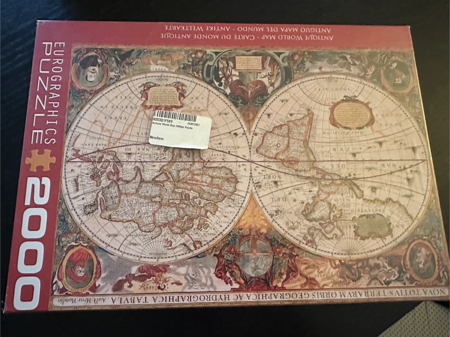 🧡 Eurographics Antique World Map 2000 Piece Jigsaw Puzzle