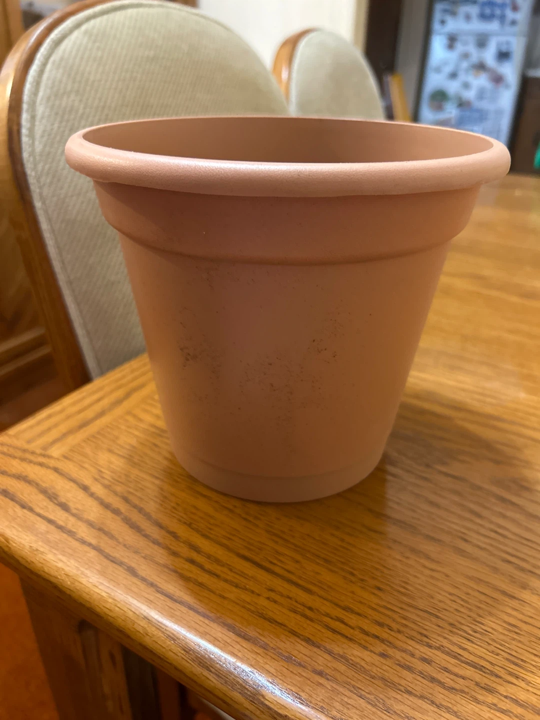 Terracotta-coloured Plant Pot