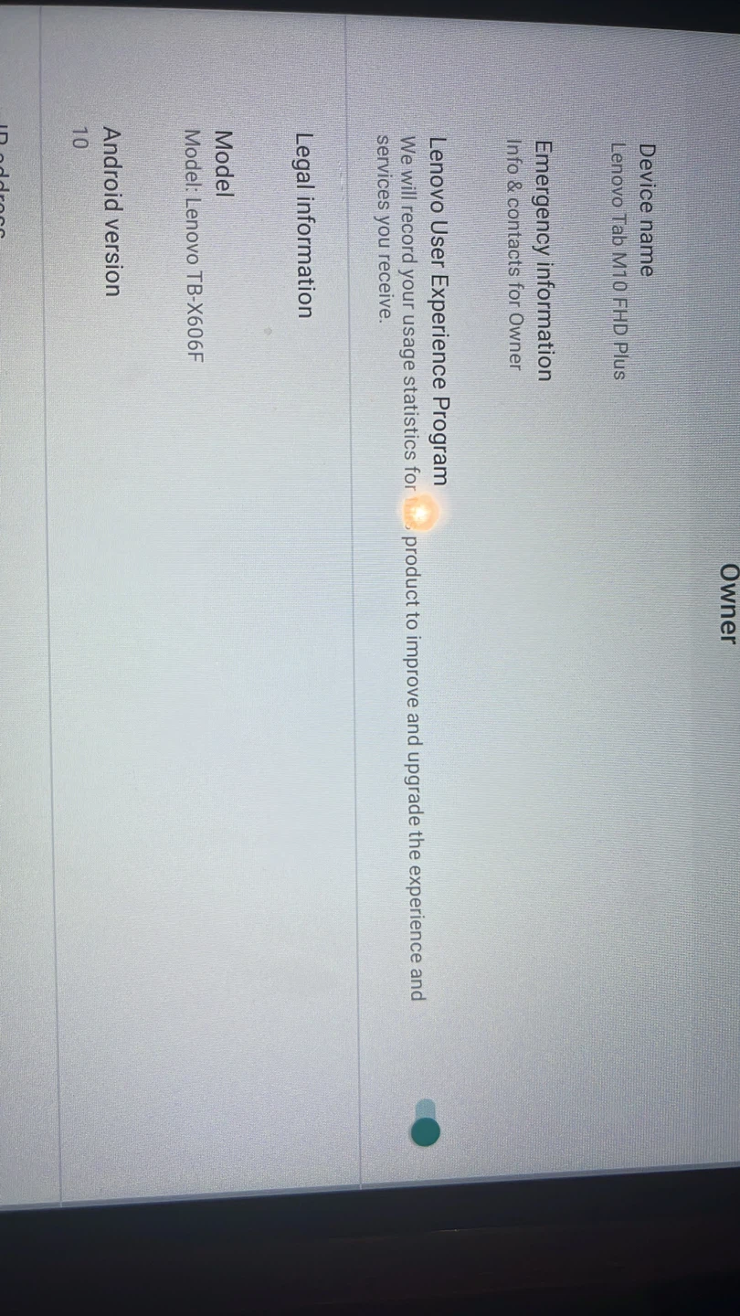MOVING SALE ‼️ Lenovo Tab M10 FHD Plus Tablet