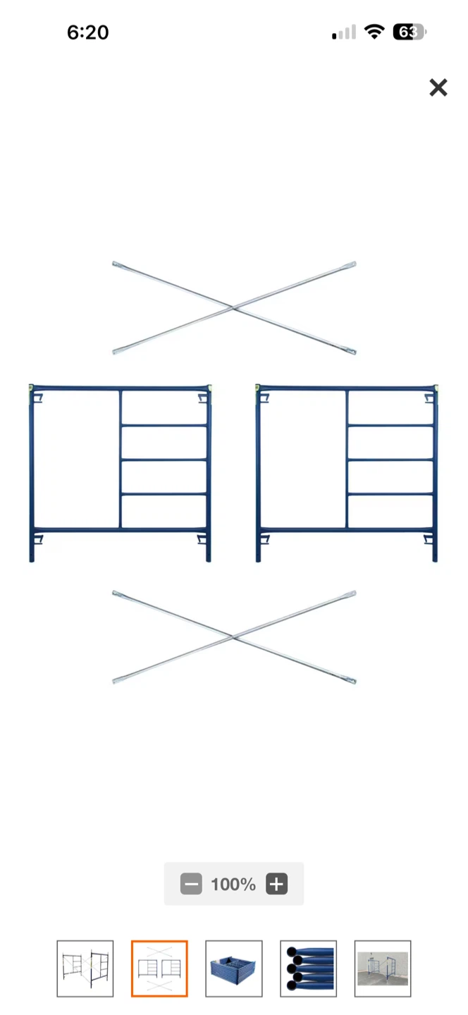 2 sets of  5 ft. x 5 ft. x 7 ft. Scaffold Frames - photo 2
