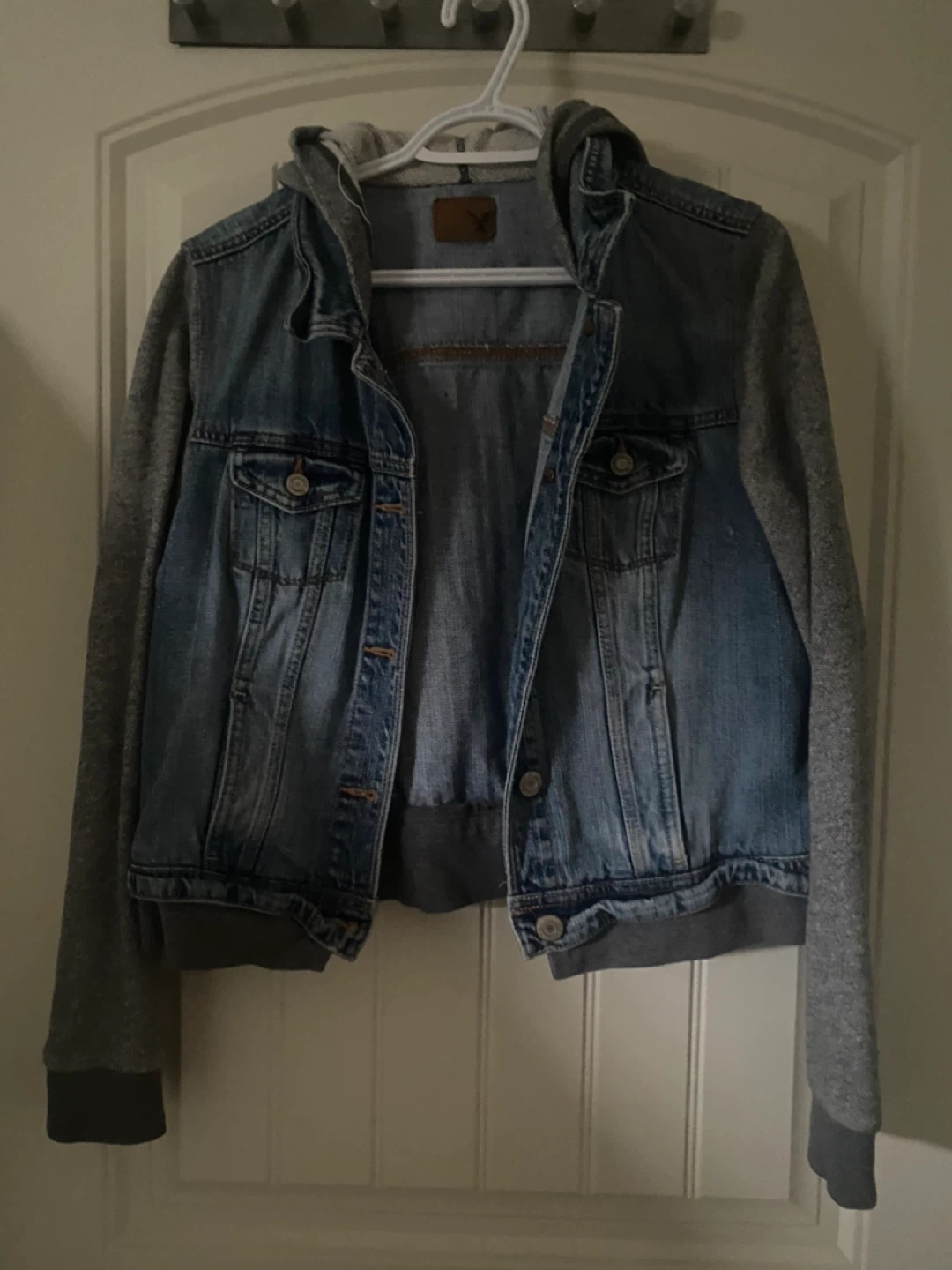 Women's Denim Hooded Jacket - photo 2