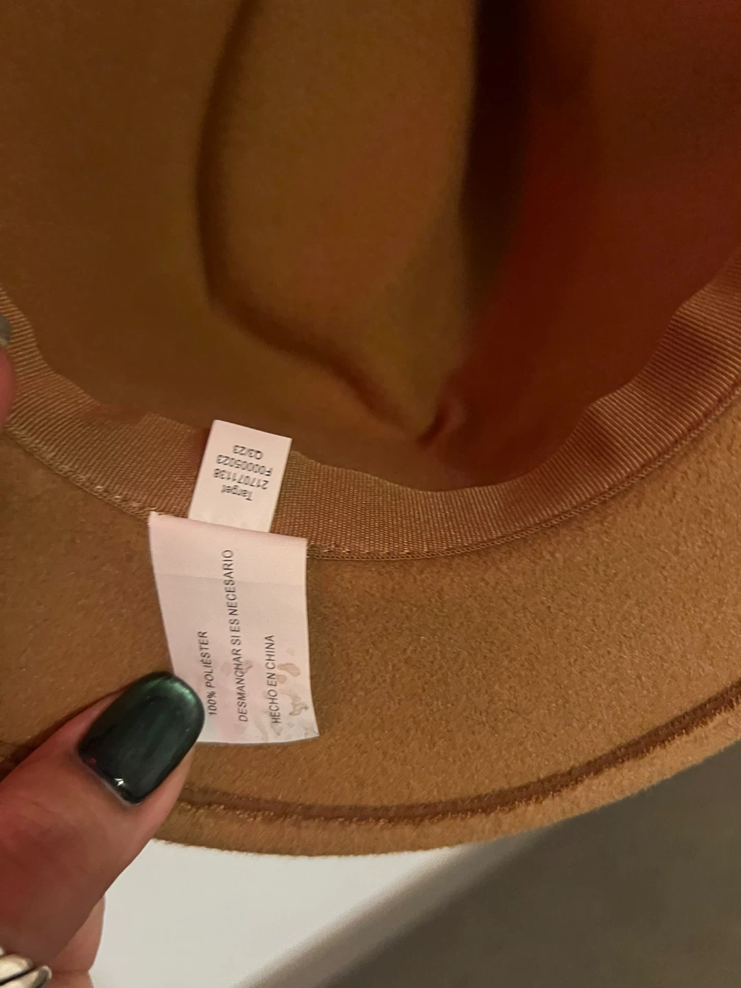 Brown Fedora Hat - 100% Polyester - photo 2