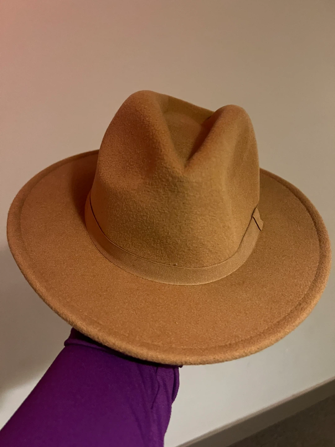 Brown Fedora Hat - 100% Polyester