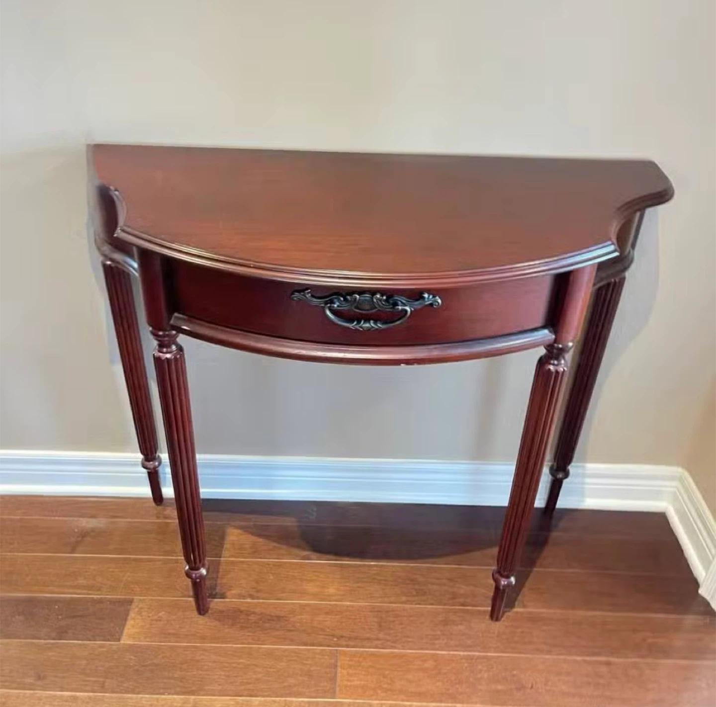 Wooden Console Table with Drawer - photo 2