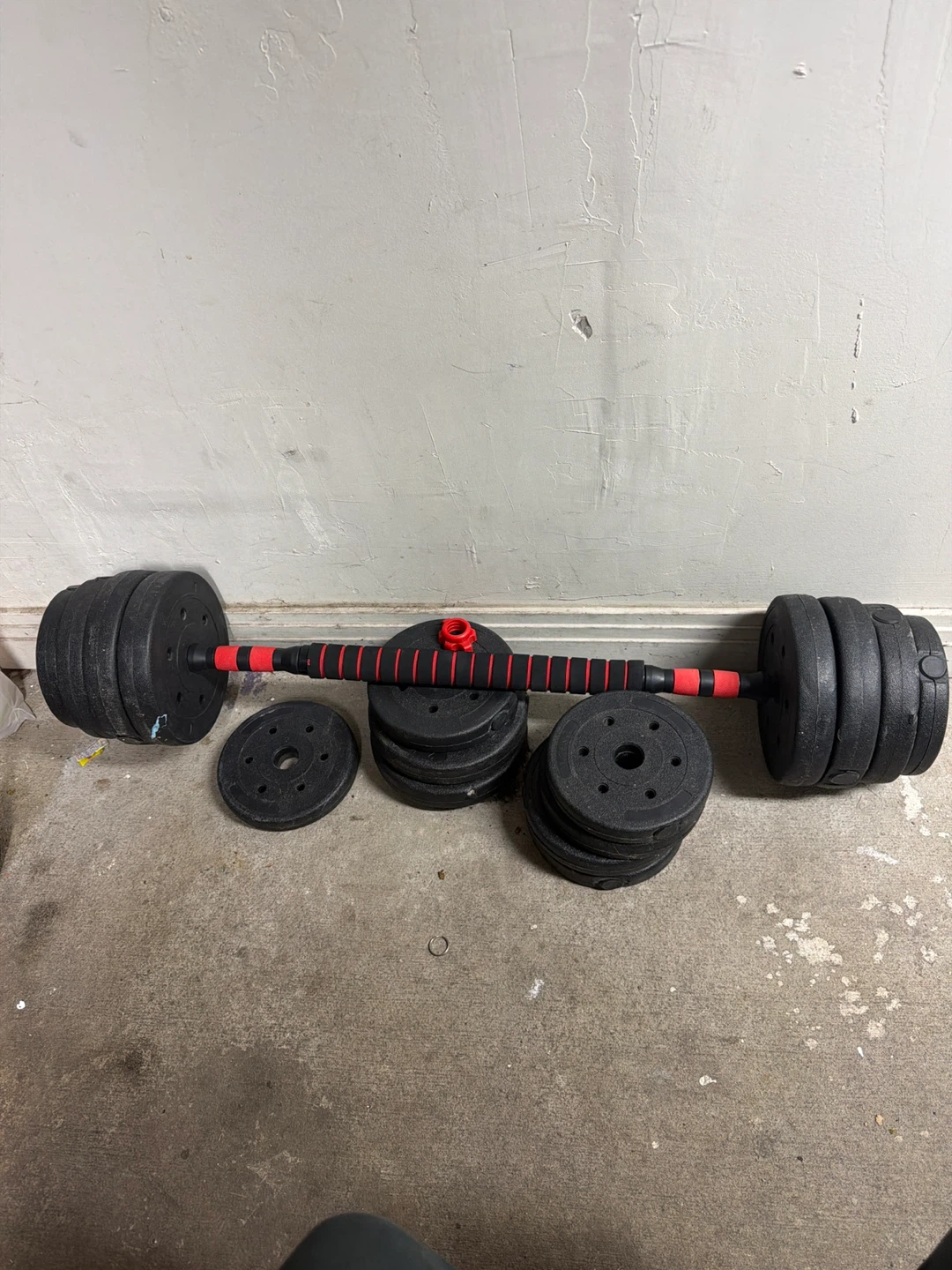 Adjustable Dumbbell and Barbell Set
