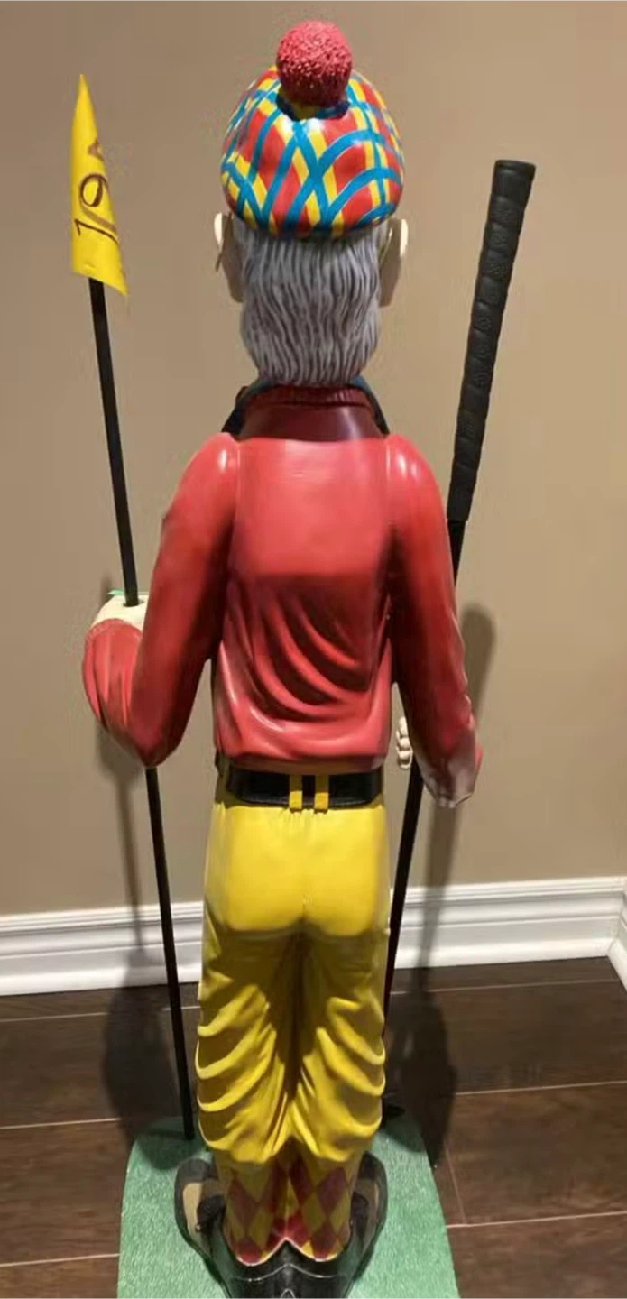 Golf Statue Figurine with Putter and Flag - photo 4