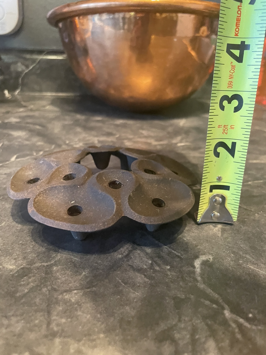 Vintage MCM Dansk Tiny Taper Candlestick Holder Cast Iron - photo 5
