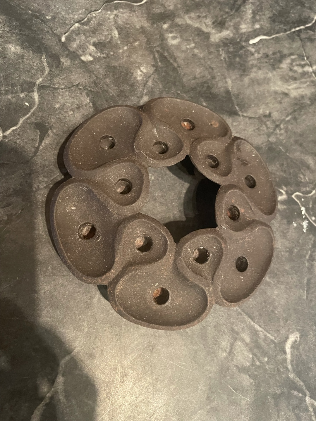 Vintage MCM Dansk Tiny Taper Candlestick Holder Cast Iron - photo 2