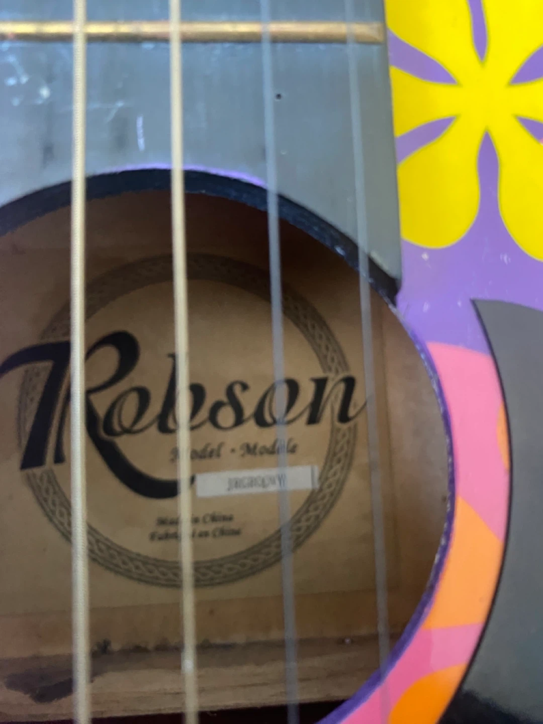 Robson Acoustic Guitar - Purple Floral - photo 3
