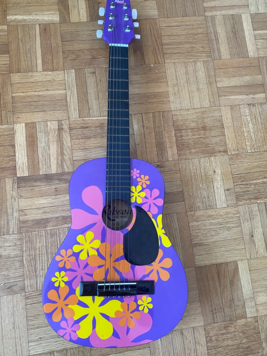 Robson Acoustic Guitar - Purple Floral - photo 2