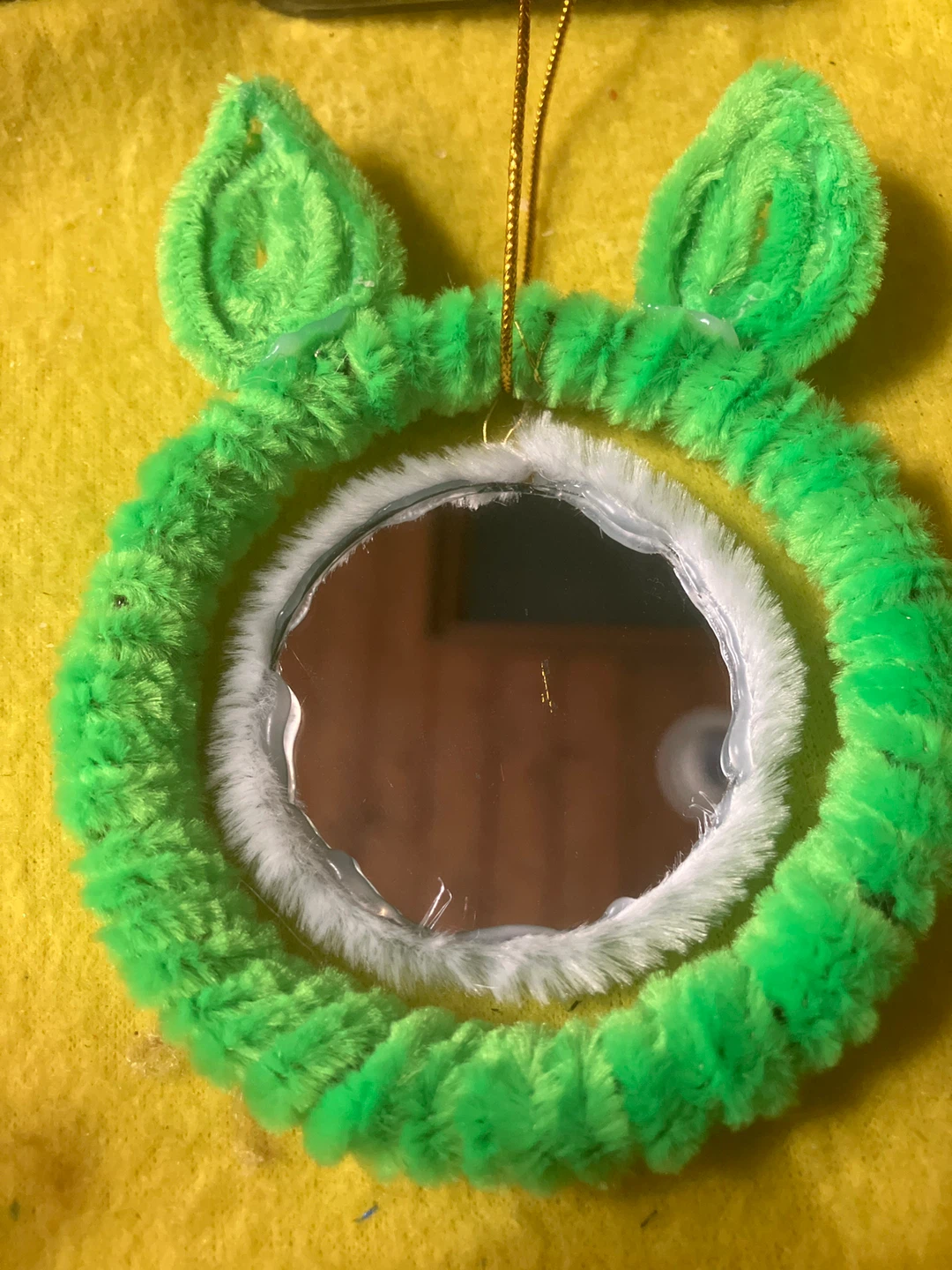 Handmade Frog Mirror Ornament