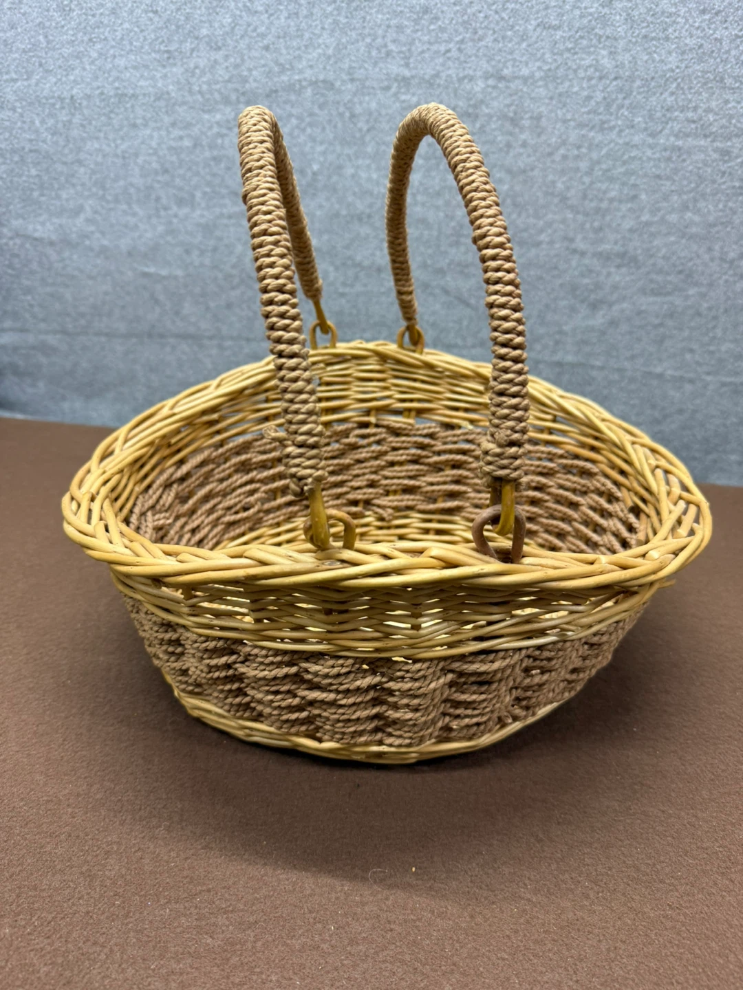 Wicker Basket with Handle