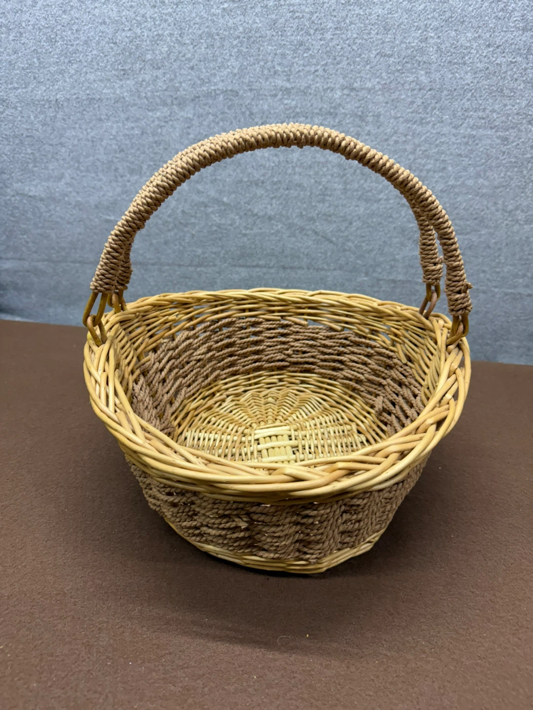 Wicker Basket with Handle - photo 2