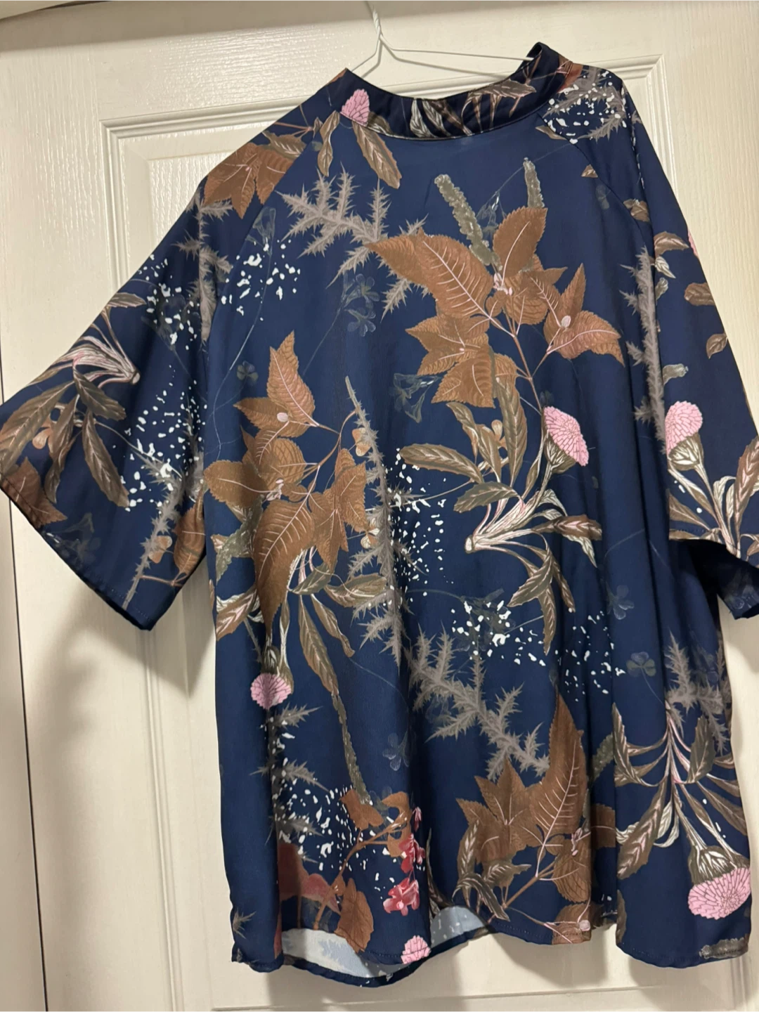 SHEIN Curve 4XL Blue Floral Print Top - photo 2