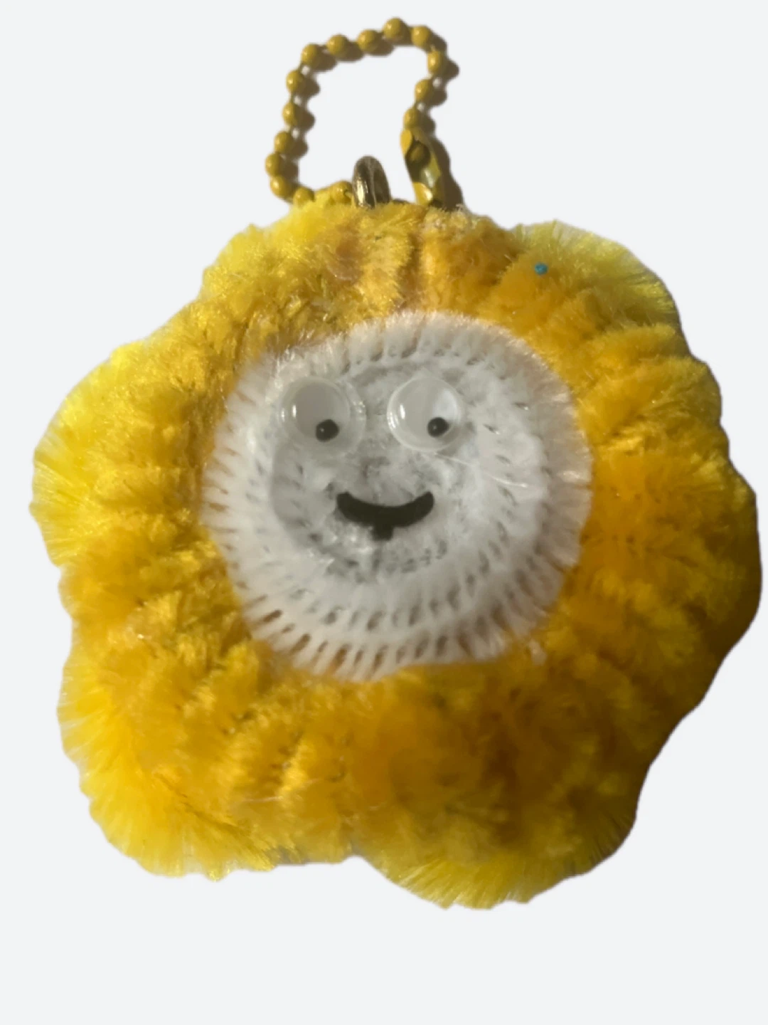 Yellow Flower Charm with Face - photo 2