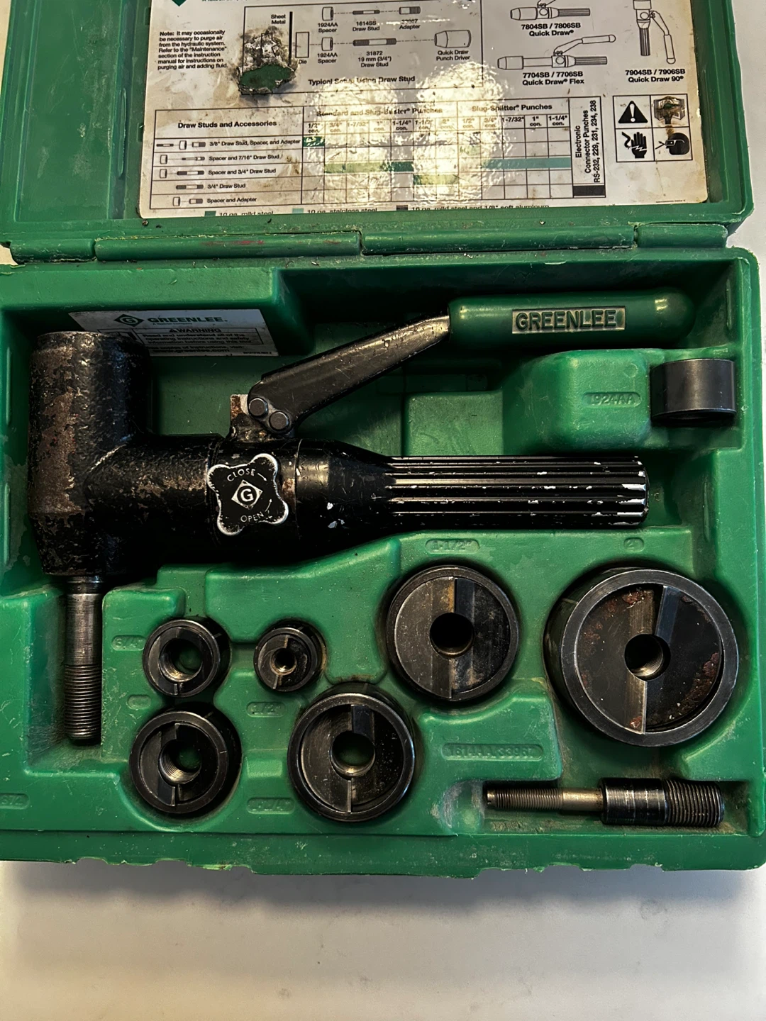Greenlee Hydraulic Punch