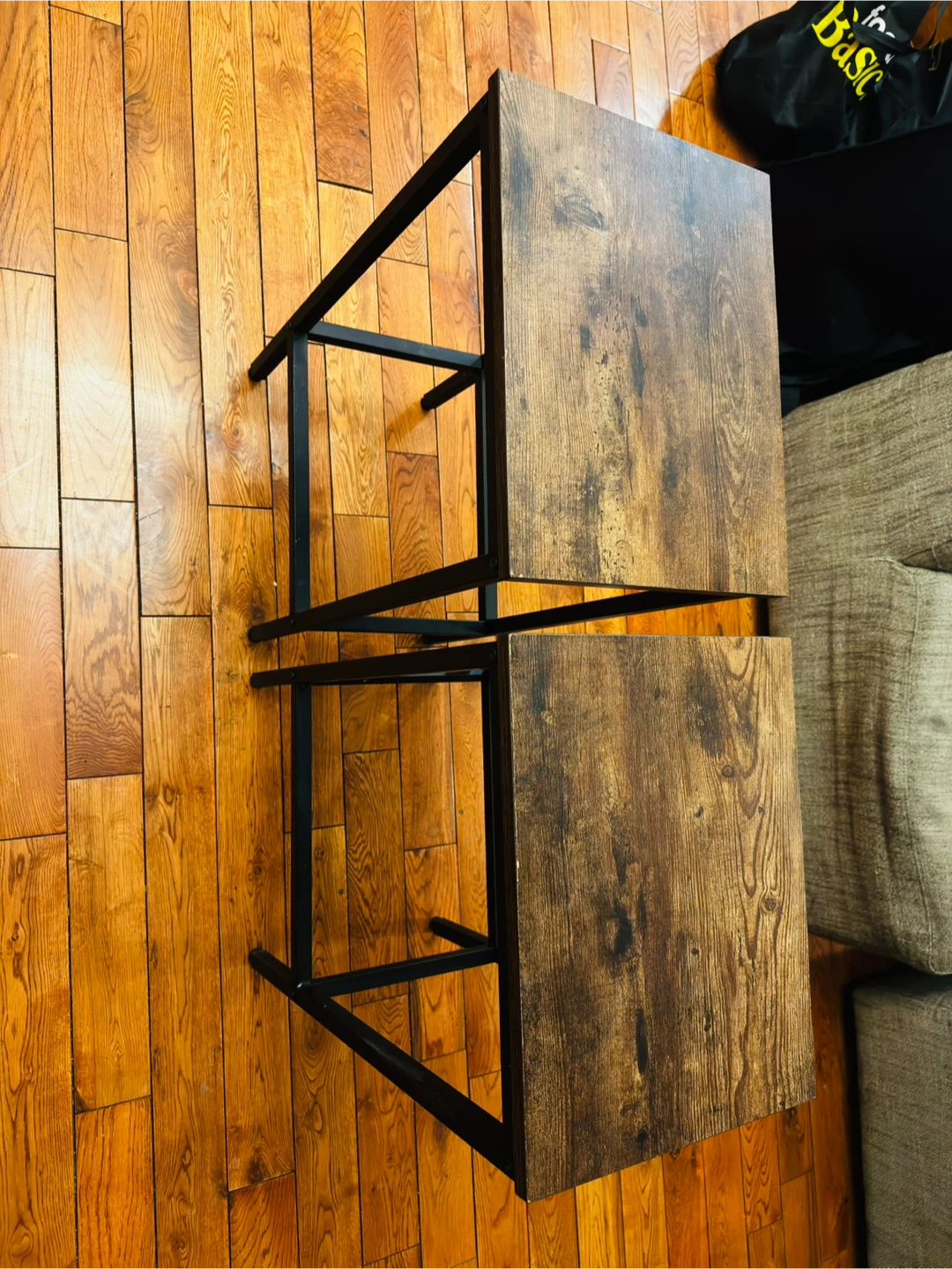 Set of 2 Wooden Stools - photo 3