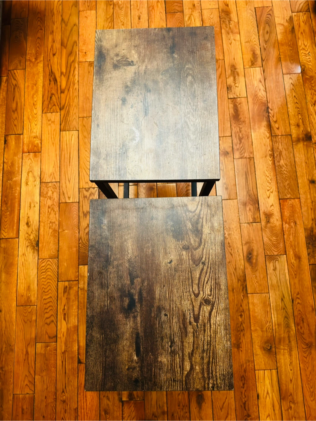Set of 2 Wooden Stools - photo 2